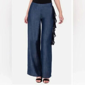 Standards & Practices Tencel Denim Palazzo Pants size 8